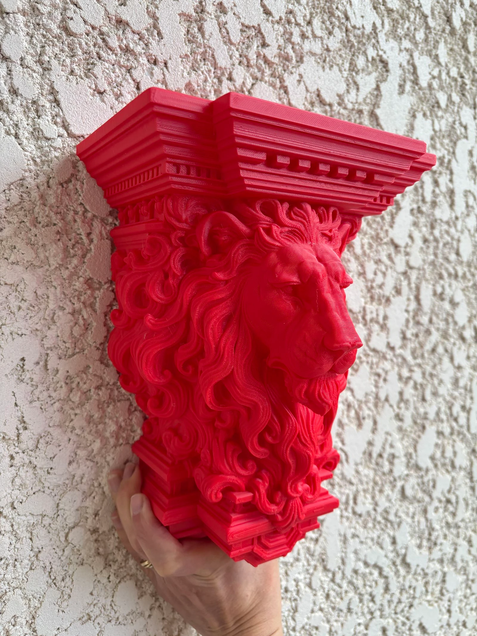 Plank met tafelfunctie tête de lion rouge kleur intense rood ❤️ – photo 3